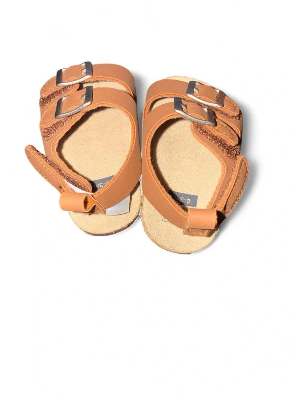 Carter's Brown/Tan Double Buckle Baby Sandals